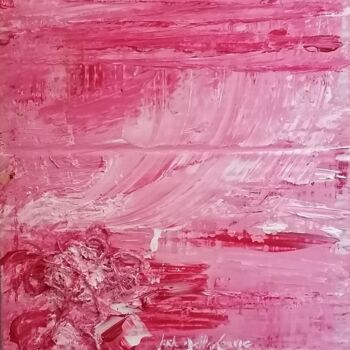 Peinture intitulée "Rosée" par Gisèle Dalla Longa, Œuvre d'art originale, Acrylique Monté sur Carton