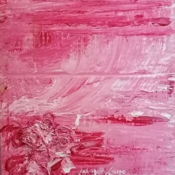 Painting titled "Rosée" by Gisèle Dalla Longa, Original Artwork, Acrylic Mounted on Cardboard