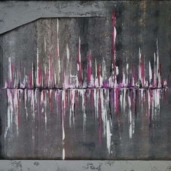 제목이 "Abstrait gris et ma…"인 미술작품 Gisèle Rodrigues로, 원작, 아크릴