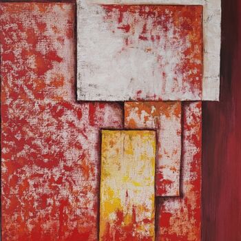 Painting titled "Superposition2" by Gisèle Rodrigues, Original Artwork, Acrylic