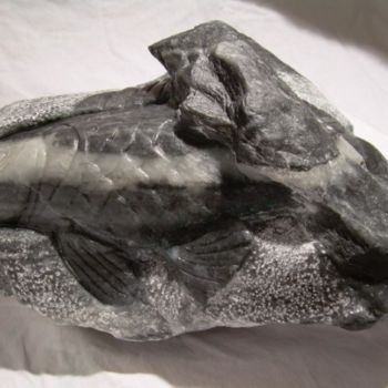 Escultura titulada "poisson" por Gisele Sechaud, Obra de arte original