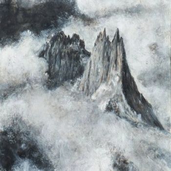 Pittura intitolato "charmoz-grépon" da Gisele Sechaud, Opera d'arte originale