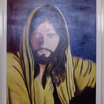 Pintura intitulada "Jesus Rei dos Judeus" por Giselia Souto Maior, Obras de arte originais, Óleo