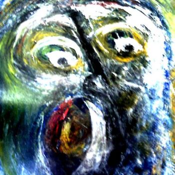 Painting titled "Fear" by Georg Kiehn, Original Artwork