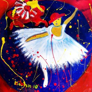 Pintura titulada "Bailarina" por Georg Kiehn, Obra de arte original
