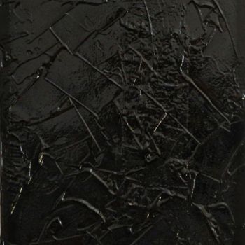 Painting titled "Black plastic wave" by Julia Jergh, Original Artwork, Acrylic