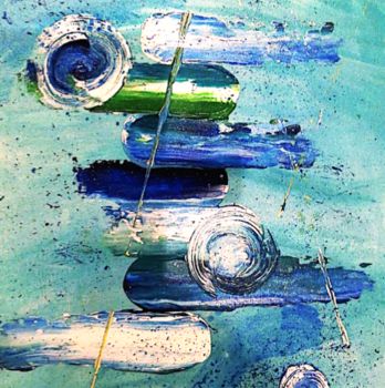 Painting titled "Sea Joy" by Giuliana Ucelli, Original Artwork, Acrylic