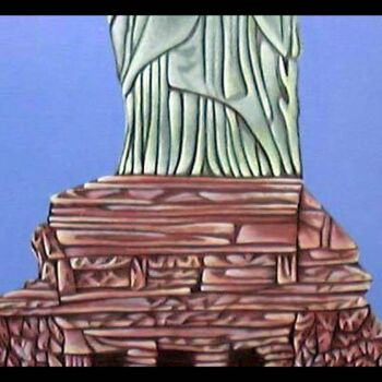 「Statue of Liberty」というタイトルの絵画 Giuliano Cavalloによって, オリジナルのアートワーク, その他