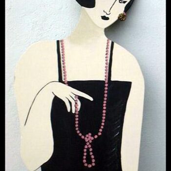 Painting titled "Party Girl" by Giuliano Cavallo, Original Artwork, Oil