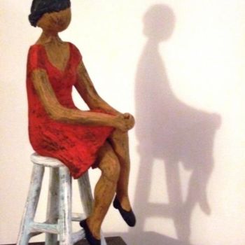 "Modella su sgabello" başlıklı Heykel Marisa Marzulli tarafından, Orijinal sanat