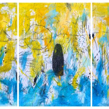 Painting titled ""Symbols" (triptych)" by Giulio Benatti, Original Artwork, Oil