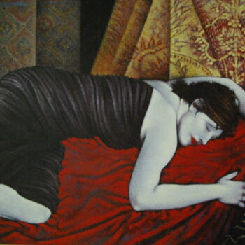Картина под названием "sogno" - Giulio Ciccarone, Подлинное произведение искусства, Акрил Установлен на Деревянная рама для…