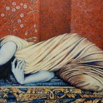 Картина под названием "Margherita" - Giulio Ciccarone, Подлинное произведение искусства, Акрил