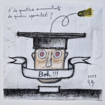 Pintura titulada "BOH-007" por Giulio Gavioli, Obra de arte original, Pastel Montado en Otro panel rígido