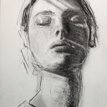 Drawing titled "#4" by Giulio Latino, Original Artwork, Charcoal