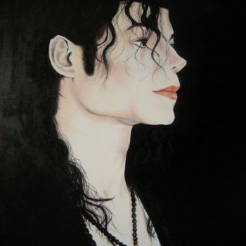 Pintura intitulada "Michael Jackson Kin…" por Cristina Giuliani, Obras de arte originais, Óleo