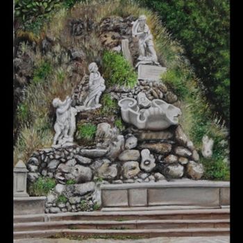 Painting titled "Fontana del Drago" by Giuseppa Matraxia, Original Artwork