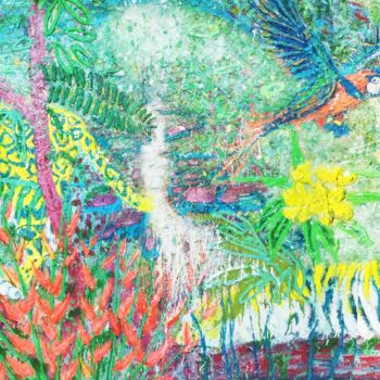 "Live a Jungle life…" başlıklı Tablo Giuseppe Valia tarafından, Orijinal sanat, Akrilik Ahşap Sedye çerçevesi üzerine monte…
