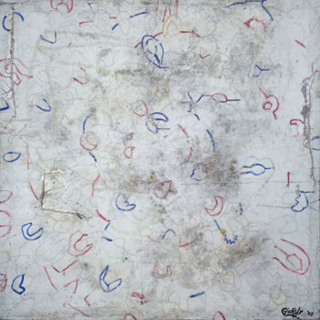 Картина под названием "CROWD IN RIOT" - Giuseppe Valia, Подлинное произведение искусства, Рисунок распылителем краски Устано…