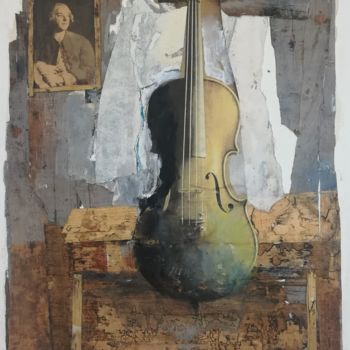 Painting titled ""Omaggio a Mozart"" by Giuseppe D'Elia, Original Artwork