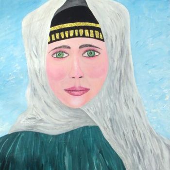 Painting titled "IRAQ WOMEN" by Giuseppe Ferri, Original Artwork, Oil