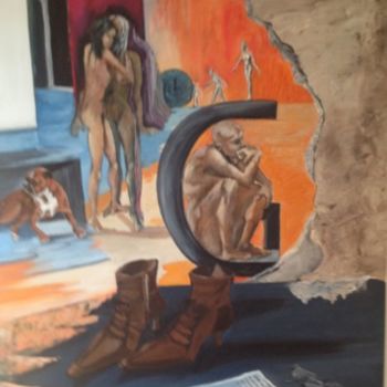 Pintura titulada "RITORNO AL PASSATO" por Giuseppina Federico, Obra de arte original, Oleo Montado en Bastidor de camilla de…