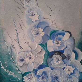 Peinture intitulée "Sinfonia blu" par Giuseppina Freni, Œuvre d'art originale