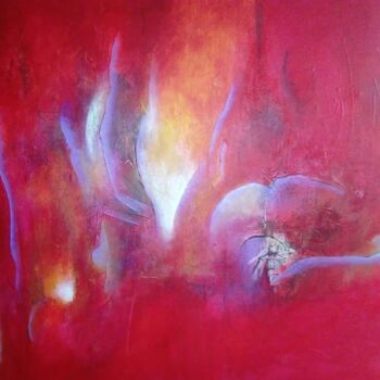 Peinture intitulée "le-rouge.jpg" par Giuseppina Vella (Les couleurs de Joséphine), Œuvre d'art originale, Acrylique