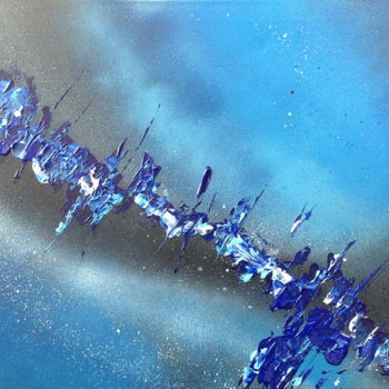 Painting titled "Blue5" by Giuso, Original Artwork