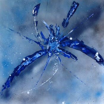 Pintura titulada "Blue9" por Giuso, Obra de arte original