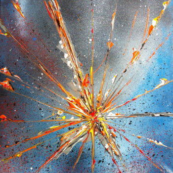 Peinture intitulée "one way trigger" par Giuso, Œuvre d'art originale