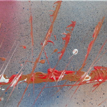 Peinture intitulée "red dust" par Giuso, Œuvre d'art originale