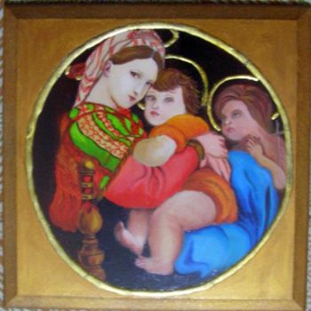 Painting titled "Madonna della seggi…" by Giusy Valente, Original Artwork