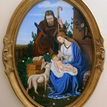 Painting titled "Natività2" by Giusy Valente, Original Artwork