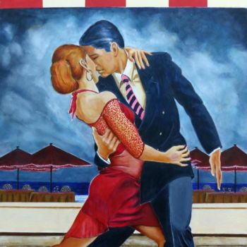 Pintura titulada "shall we dance." por Gordon Whiting, Obra de arte original, Acrílico