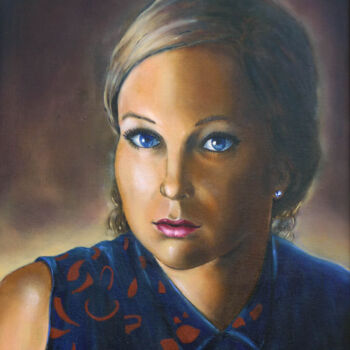 Painting titled "Mi Chica" by Gordon Whiting, Original Artwork, Oil
