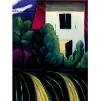 Painting titled "SAN COLOMBANO" by Gi Kalweit, Original Artwork, Oil