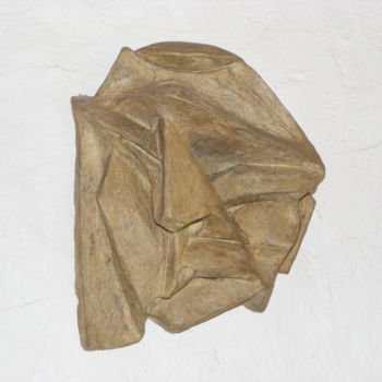 Sculpture intitulée "Masque 1" par Gérard Koelen, Œuvre d'art originale, Terre cuite
