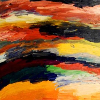 Pintura titulada "Autic Sea" por Martha Gkotzias, Obra de arte original, Oleo