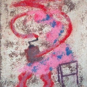 Painting titled "moulin à café" by Georges Koutsandreou, Original Artwork