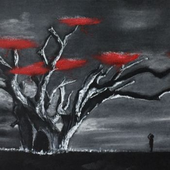 绘画 标题为“L’arbre et l’enfant” 由Gerald Ksavrelof, 原创艺术品, 丙烯