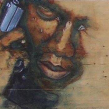 Peinture intitulée "Un coup de blues" par Glannad, Œuvre d'art originale, Huile