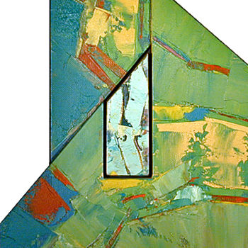 Malerei mit dem Titel "Plans, Insertion ai…" von Gilbert Laporta, Original-Kunstwerk, Öl
