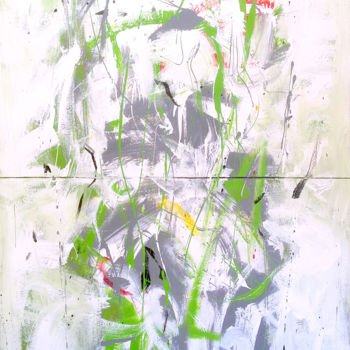 Malerei mit dem Titel "Surface peinte" von Gilbert Laporta, Original-Kunstwerk, Acryl