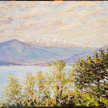 Painting titled "Golfe d'Ajaccio en…" by Glaréole, Original Artwork, Acrylic