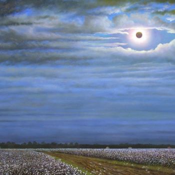 Painting titled "Southern Eclipse" by Jerrie Glasper, Original Artwork, Oil
