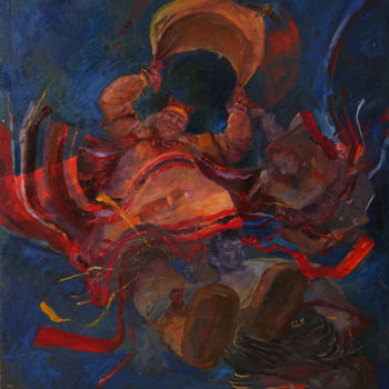 Peinture intitulée "KICHKA" par Moimoi, Œuvre d'art originale, Huile