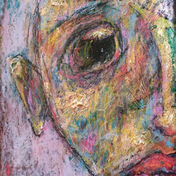 Dessin intitulée "Sad" par Michele Carosella, Œuvre d'art originale, Pastel