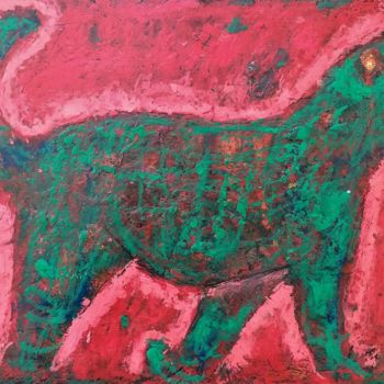 Рисунок под названием "Dog 3" - Michele Carosella, Подлинное произведение искусства, Пастель