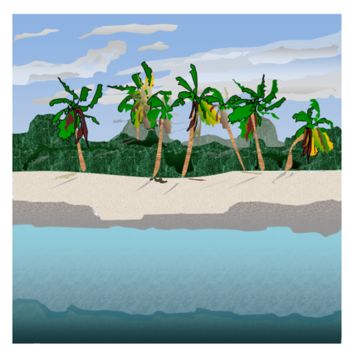 Digital Arts titled "Maho Beach St. Maar…" by Glenda, Original Artwork